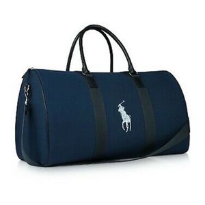 SALE Ralph Lauren Polo Weekend Hand Bag travel Weekender Blue duffle NEW!